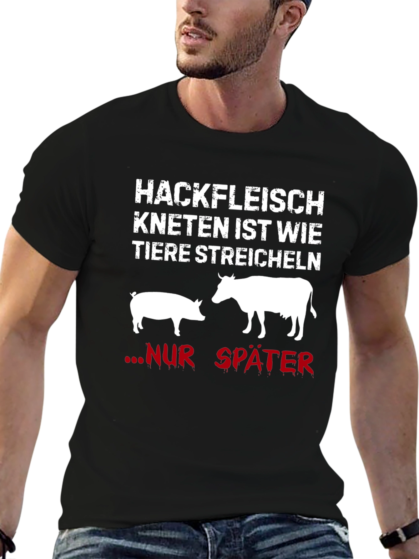 Hackfleisch Kneten T-Shirt - Funny Meat Lover Tee
