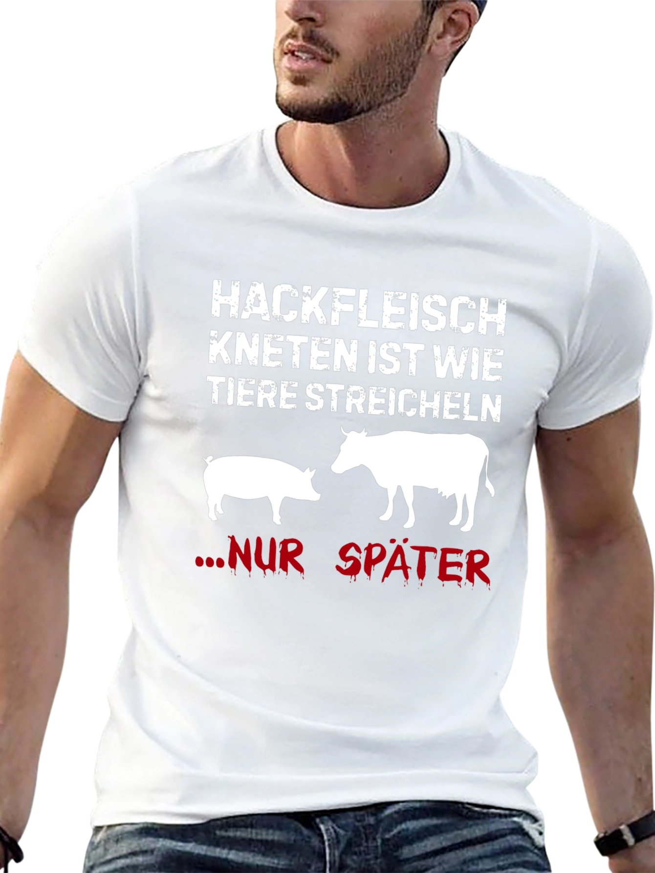 Hackfleisch Kneten T-Shirt - Funny Meat Lover Tee