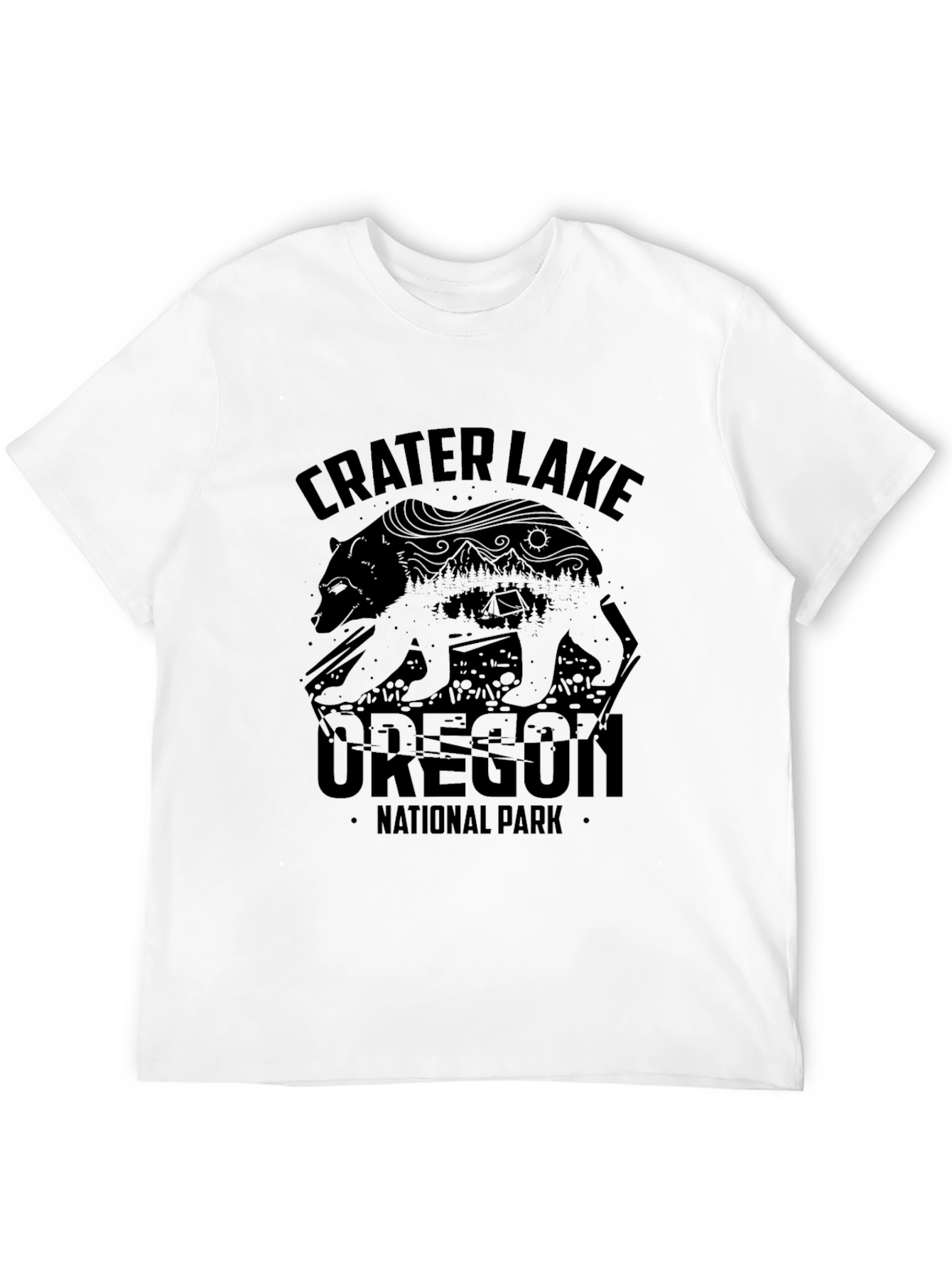 Crater Lake Oregon National Park Bear T-Shirt