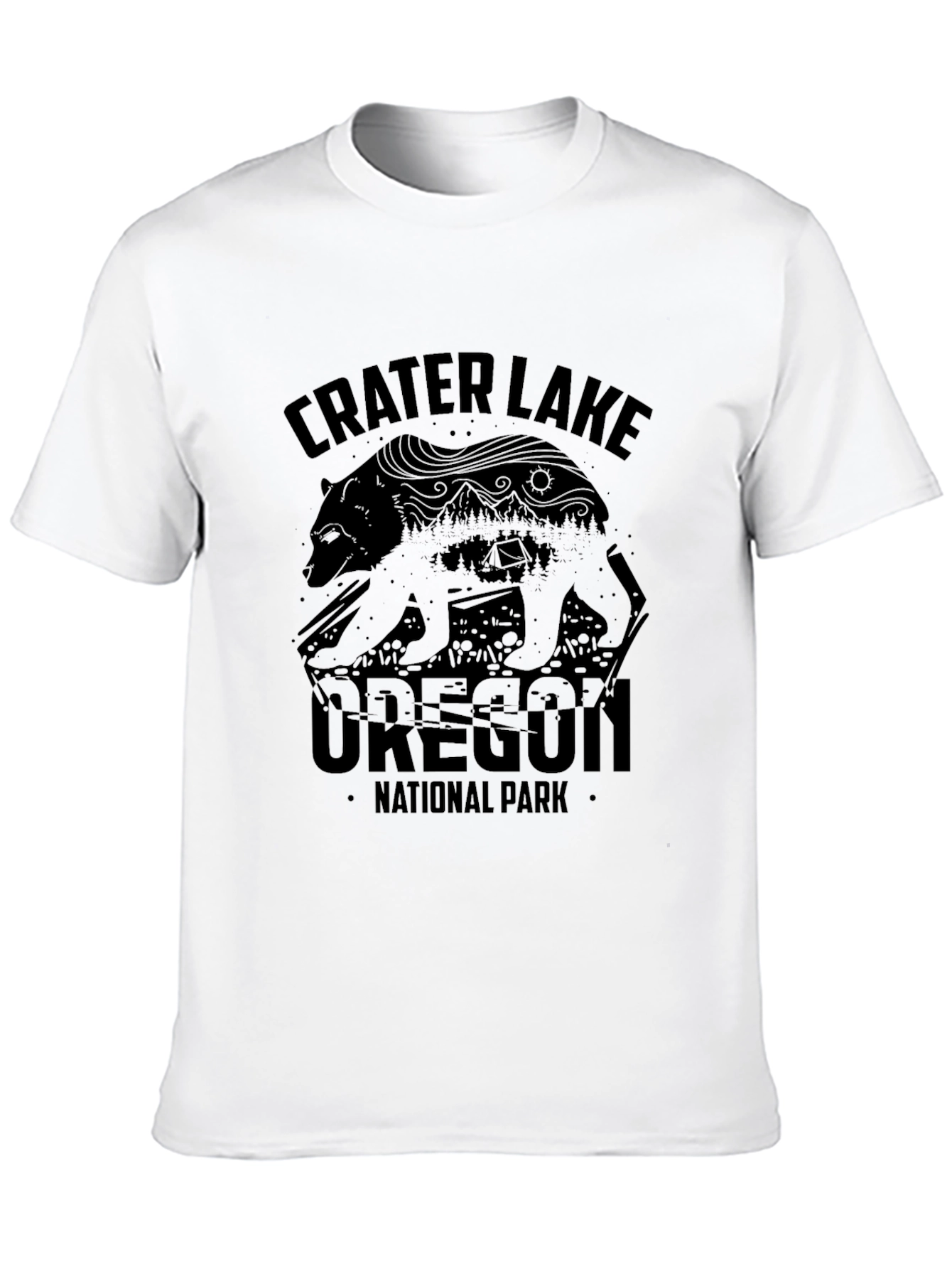 Crater Lake Oregon National Park Bear T-Shirt