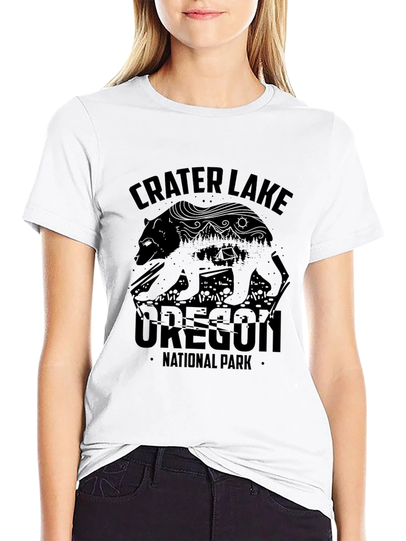 Crater Lake Oregon National Park Bear T-Shirt