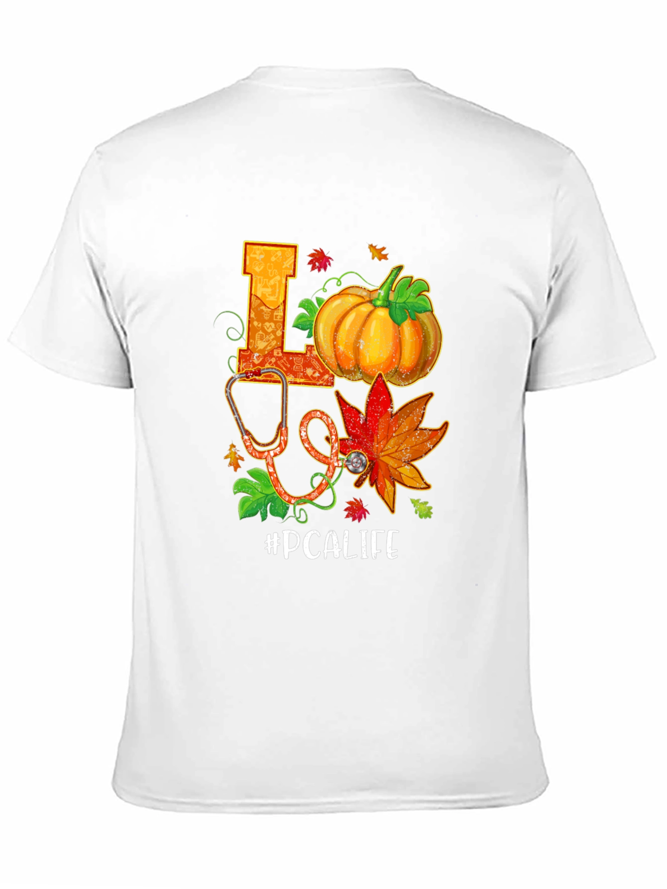 PCALIFE Pumpkin Stethoscope Graphic Tee