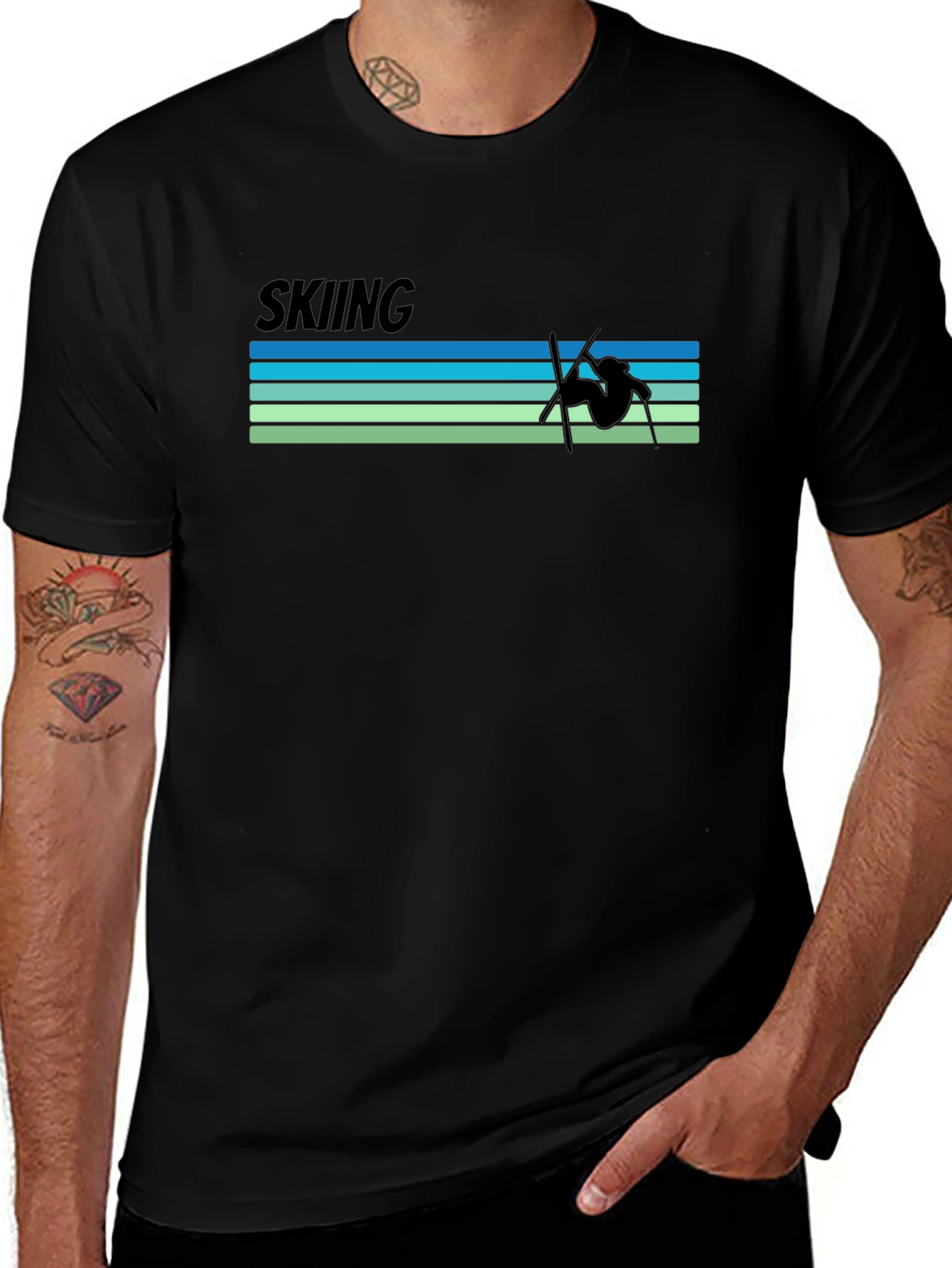 Retro Skiing T-Shirt