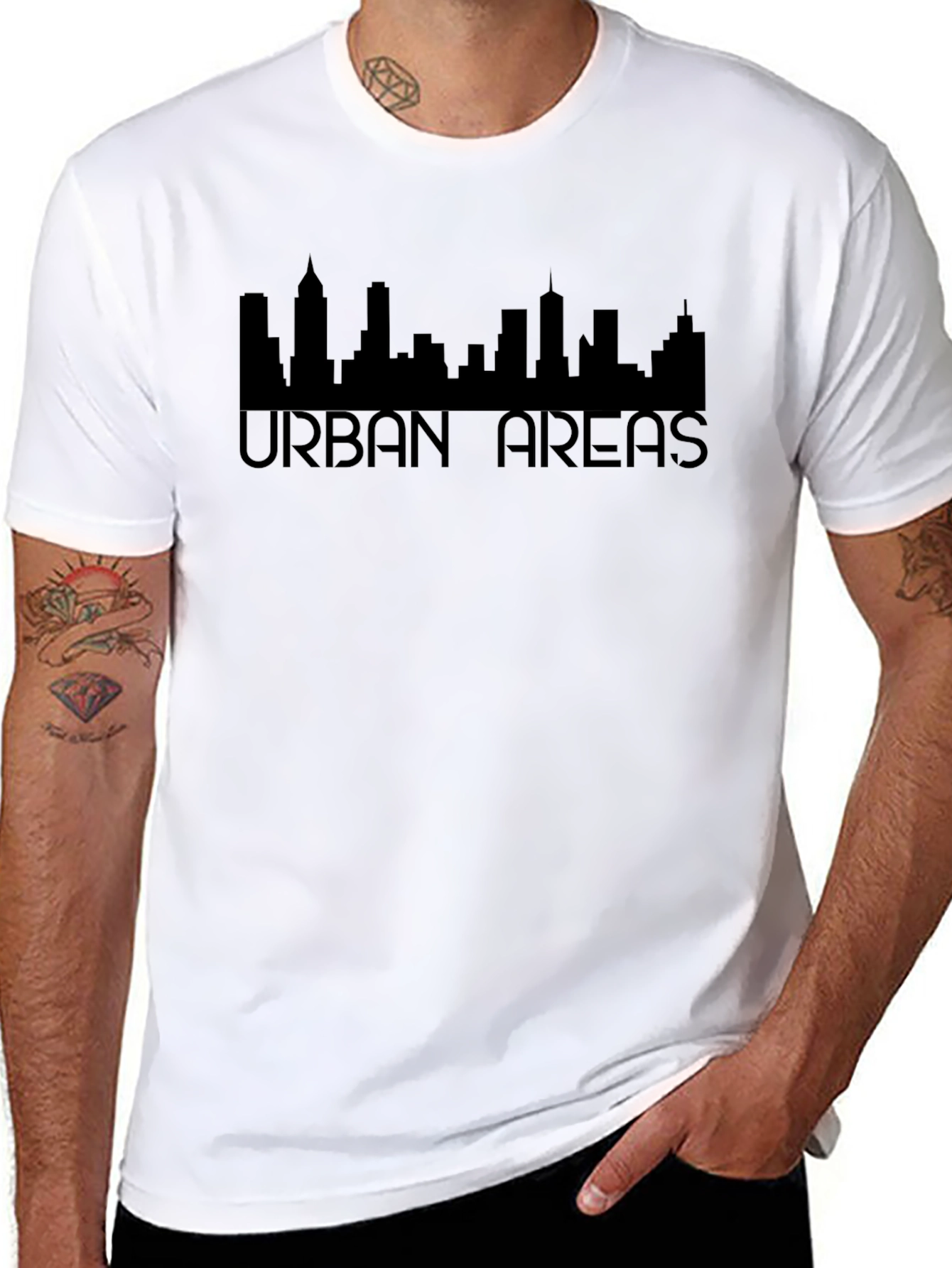 Urban Areas Graphic Tee - City Skyline T-Shirt