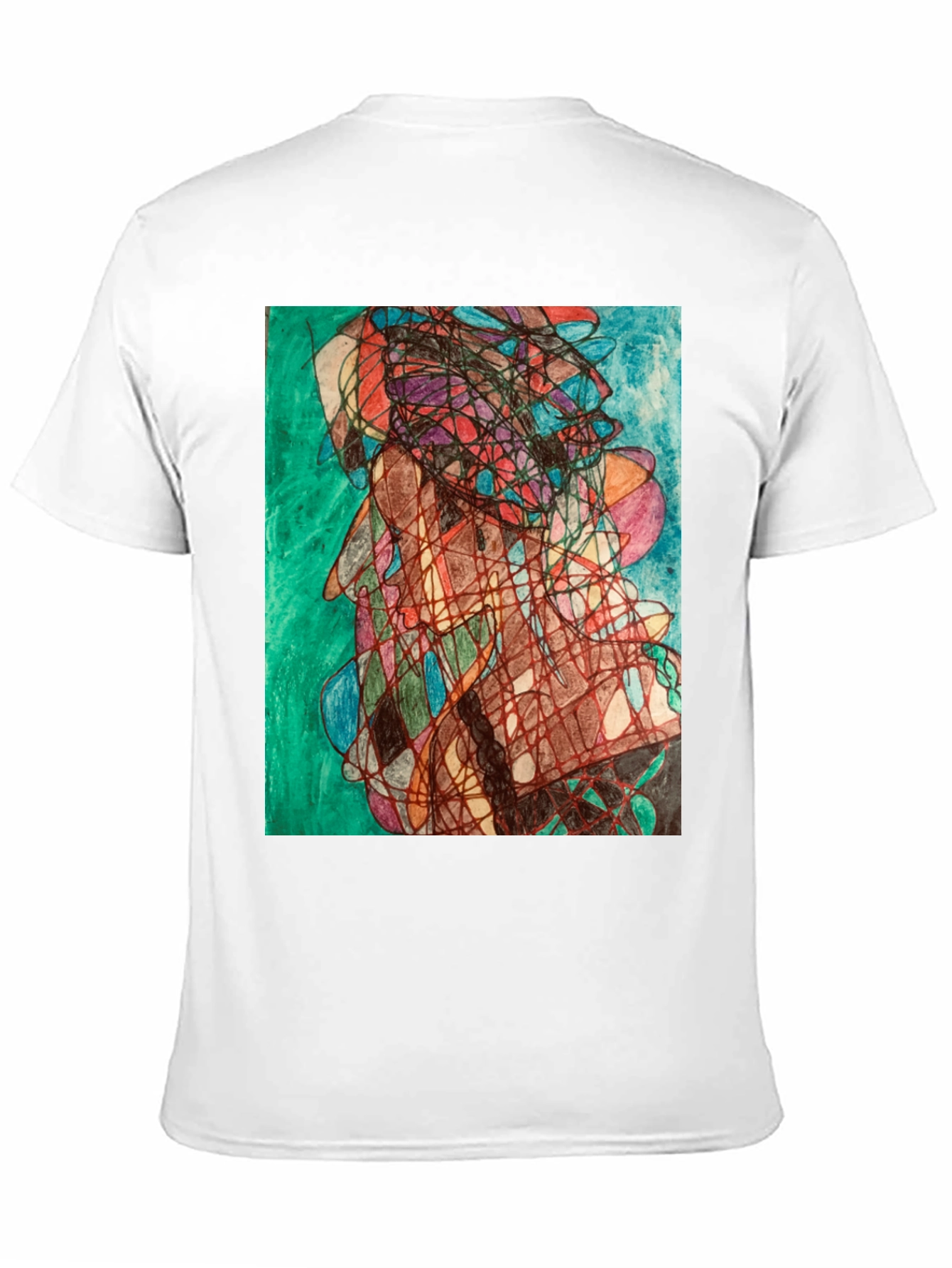 Abstract Art Graphic Tee - Modern Black T-Shirt