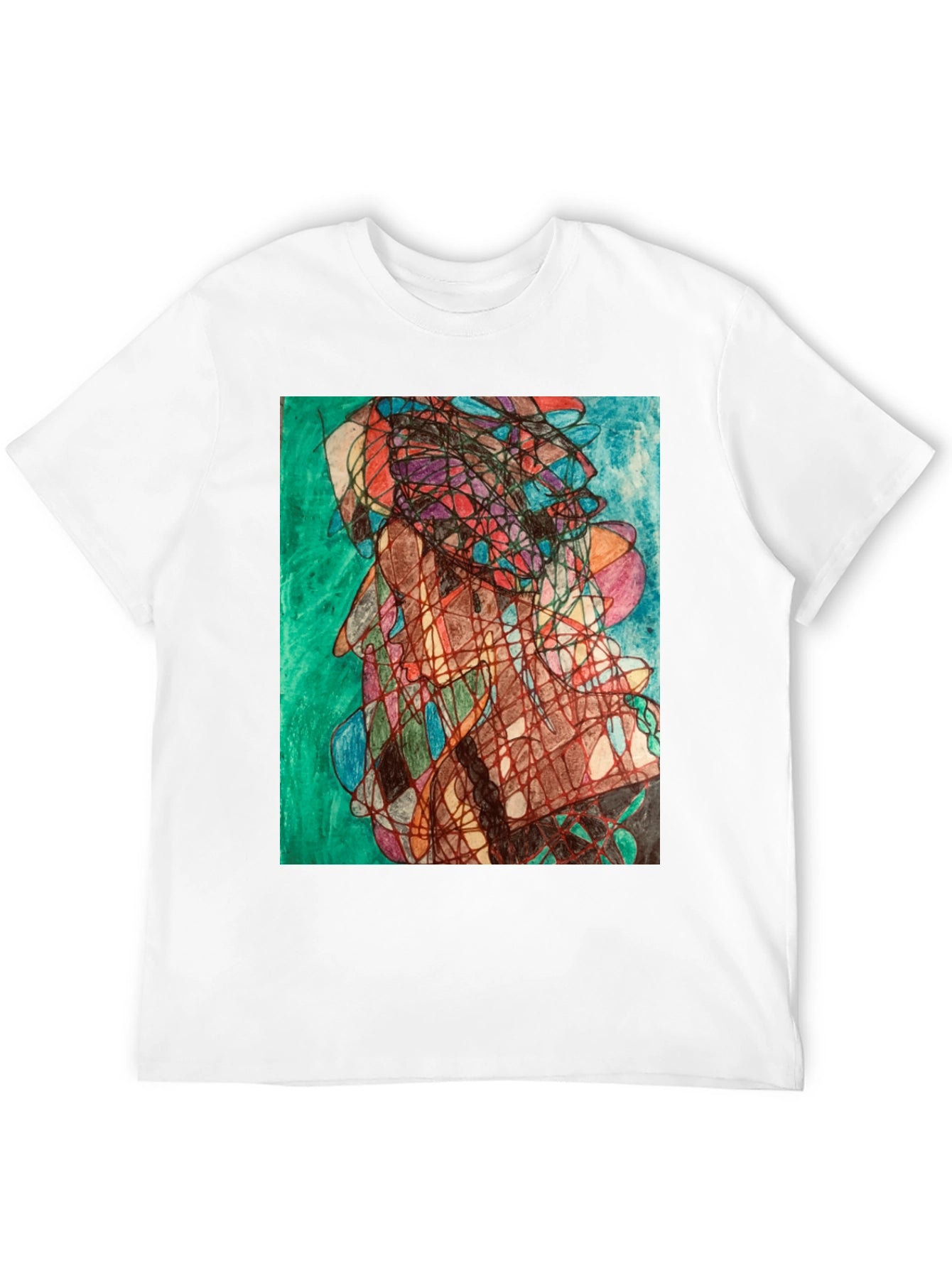 Abstract Art Graphic Tee - Modern Black T-Shirt