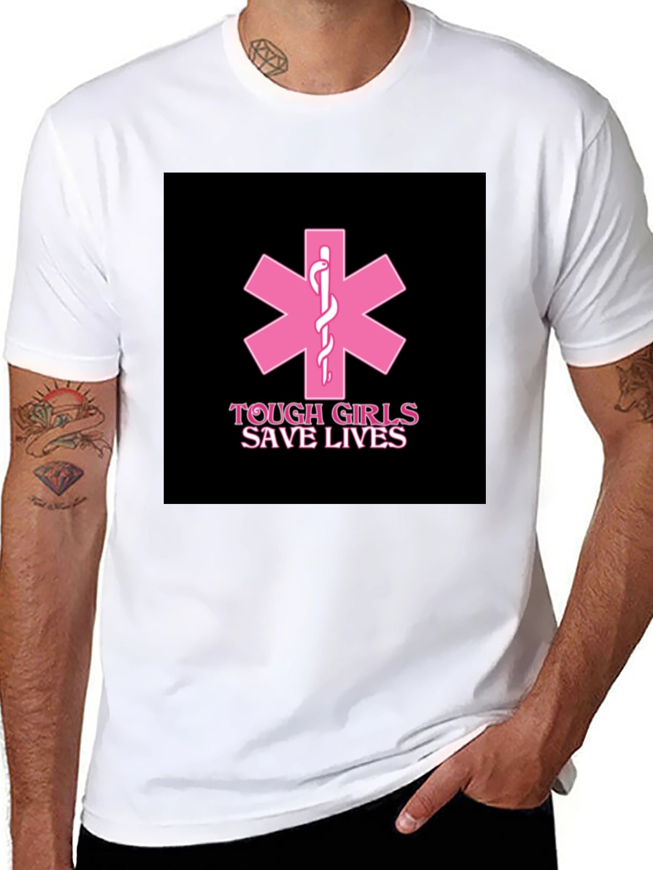 Tough Girls Save Lives Graphic Tee