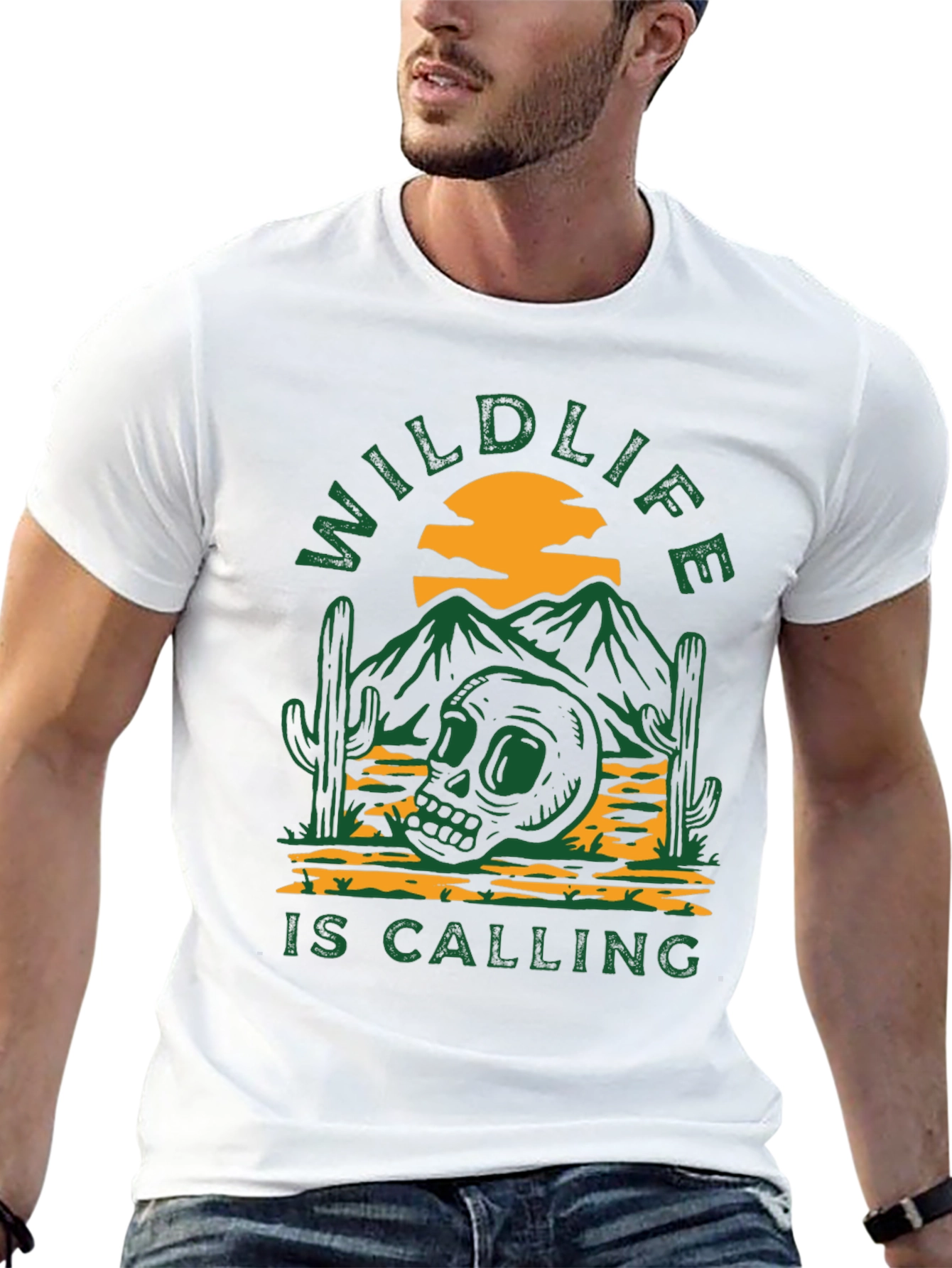 Wildlife Calling Black Graphic Tee