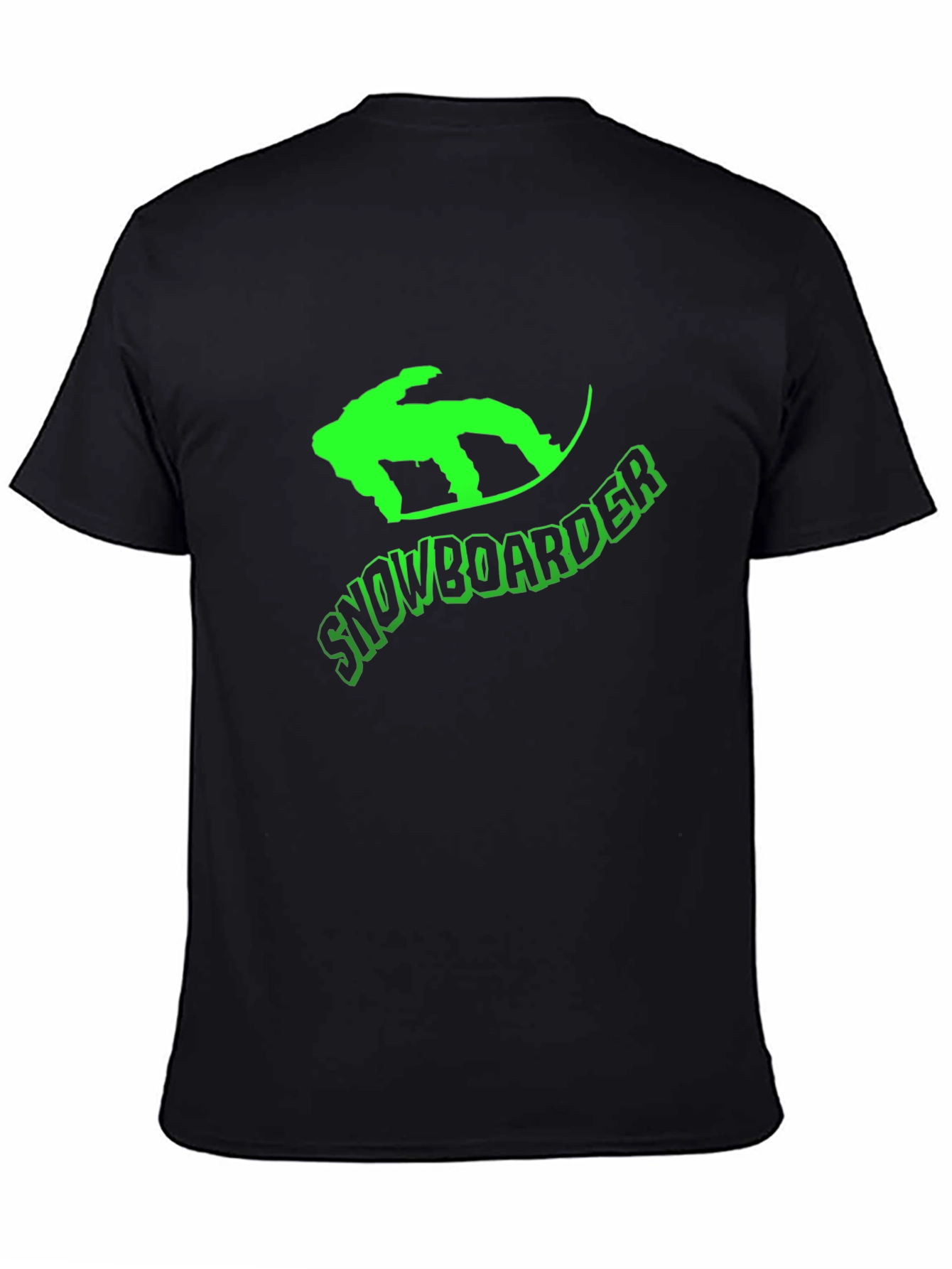 Snowboarder Graphic T-Shirt - Black