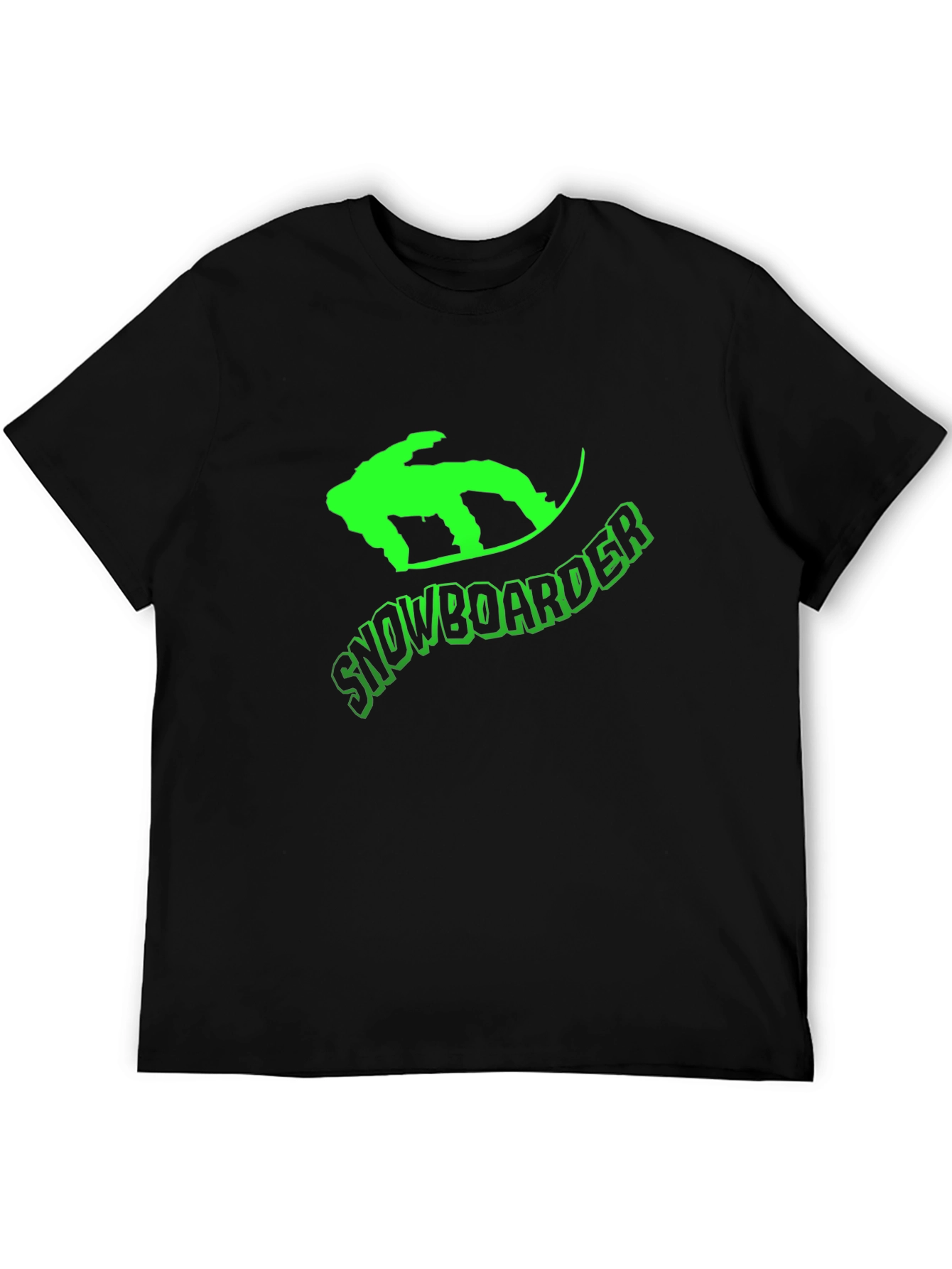 Snowboarder Graphic T-Shirt - Black