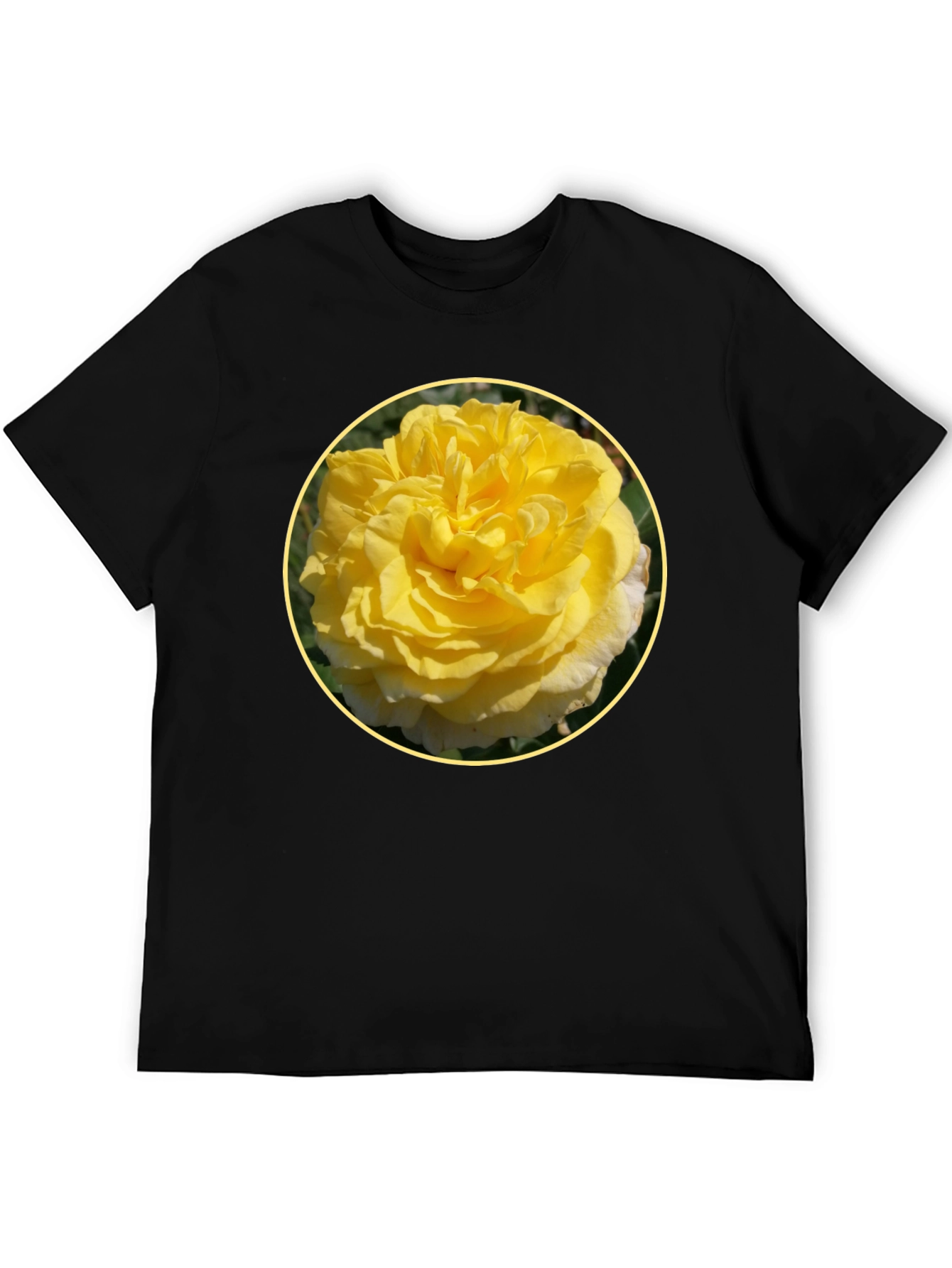 Yellow Rose Graphic Tee - Floral T-Shirt