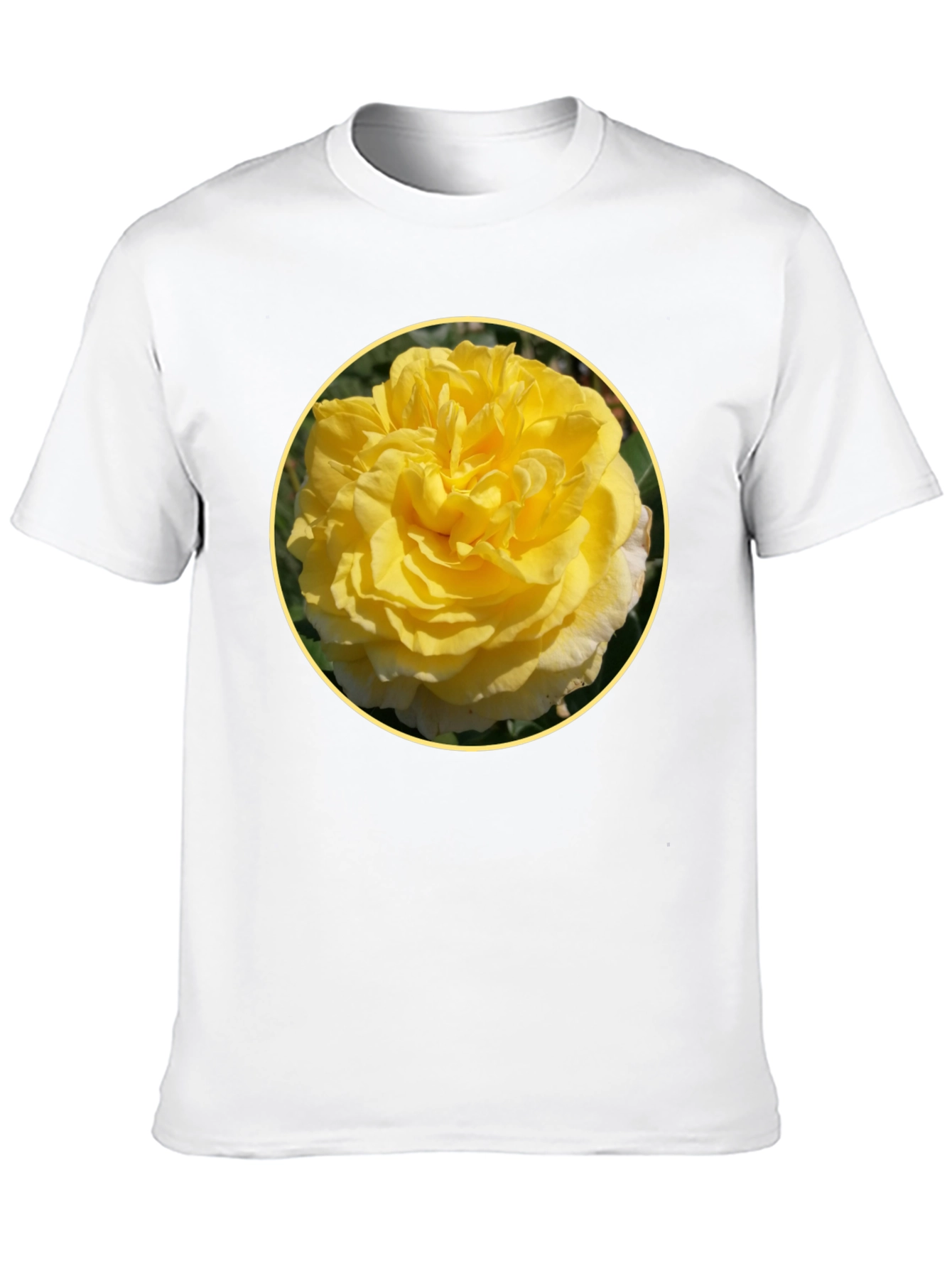 Yellow Rose Graphic Tee - Floral T-Shirt