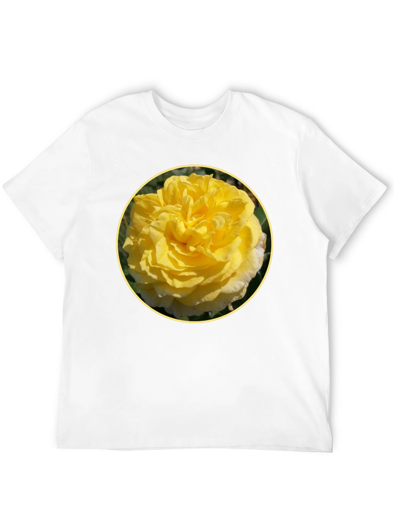 Yellow Rose Graphic Tee - Floral T-Shirt
