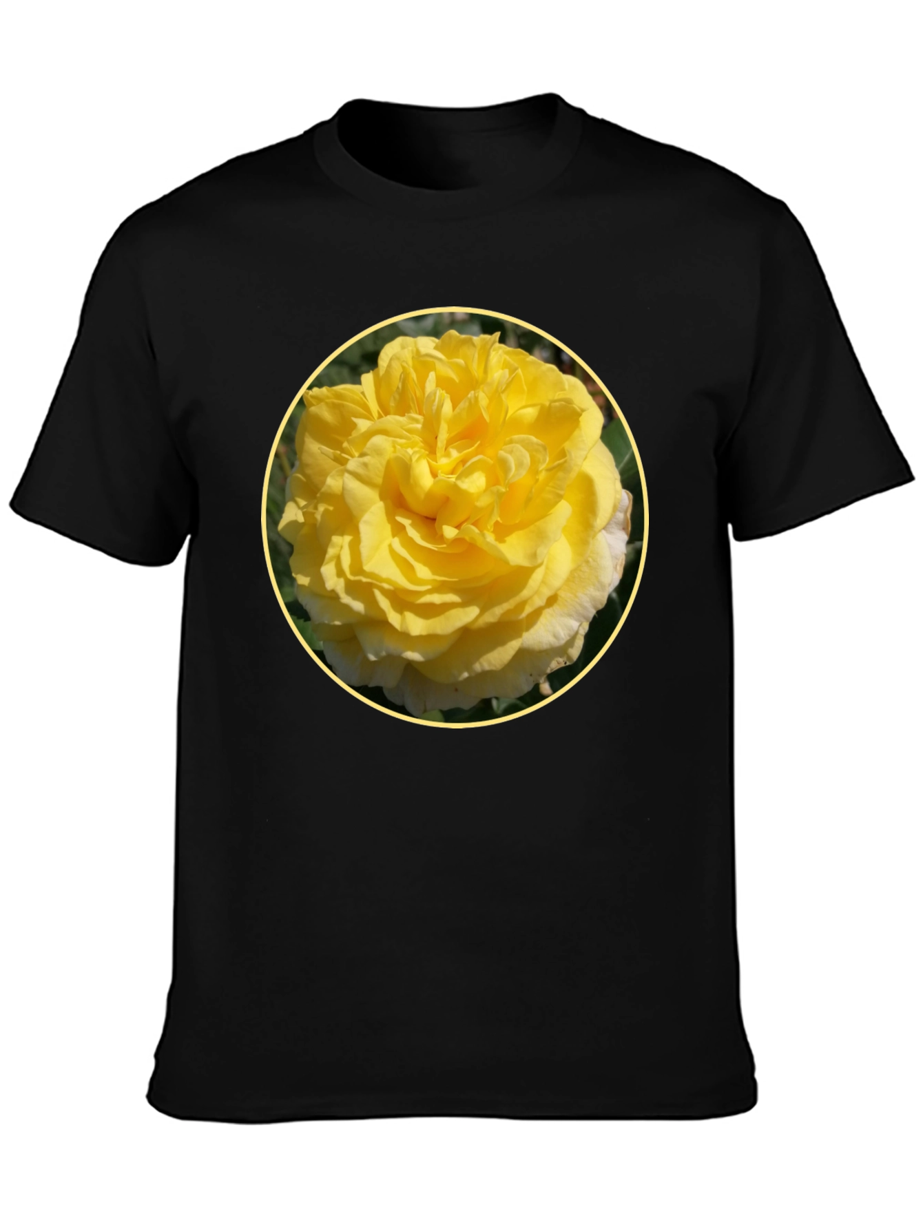 Yellow Rose Graphic Tee - Floral T-Shirt