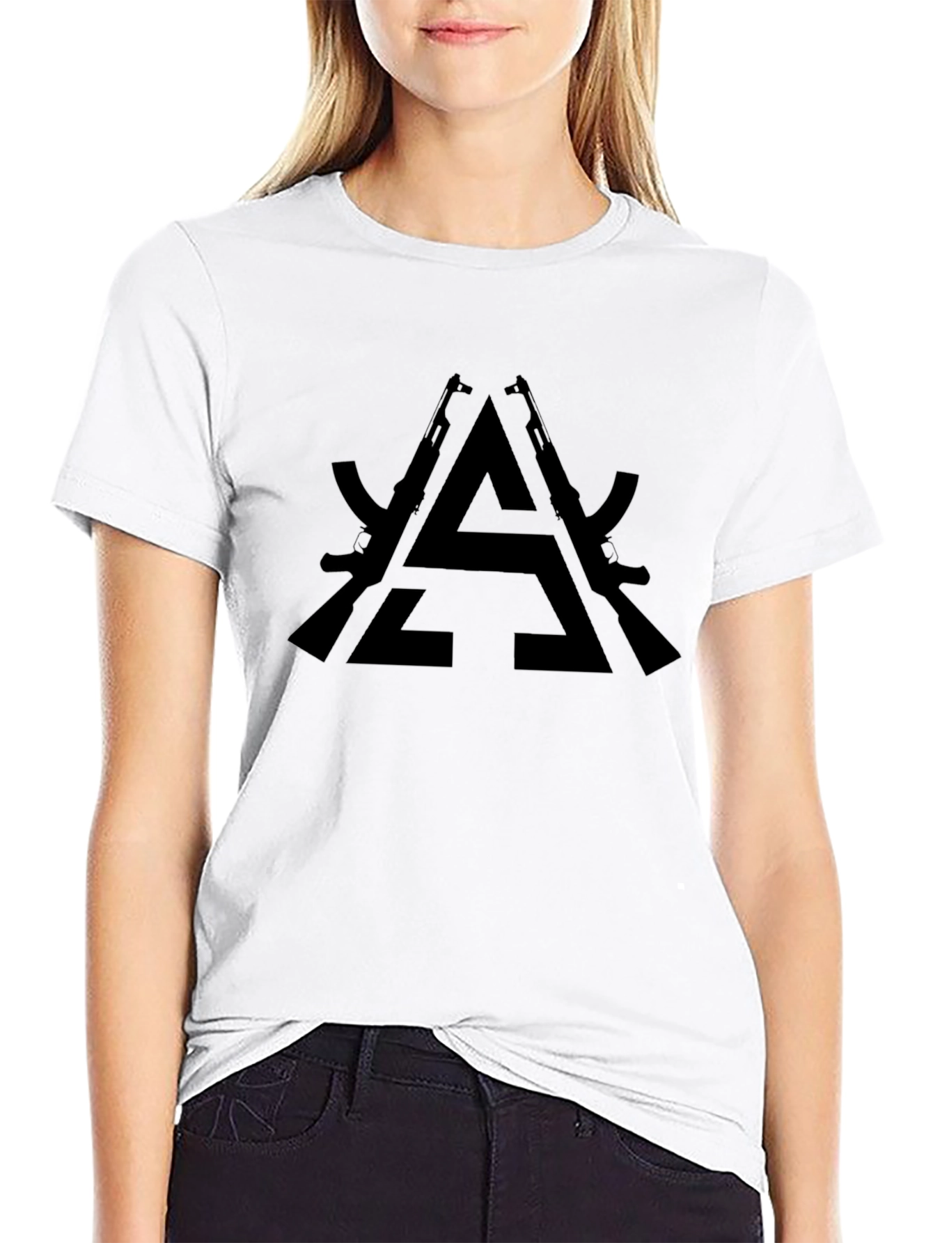 Black AK-47 Graphic T-Shirt - Tactical Style