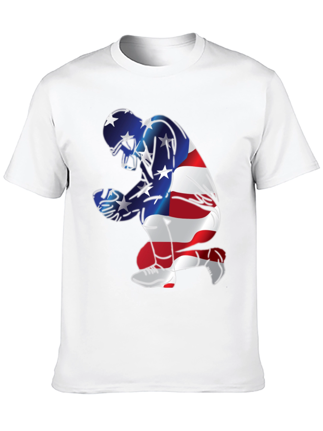 Patriotic Football Graphic T-Shirt