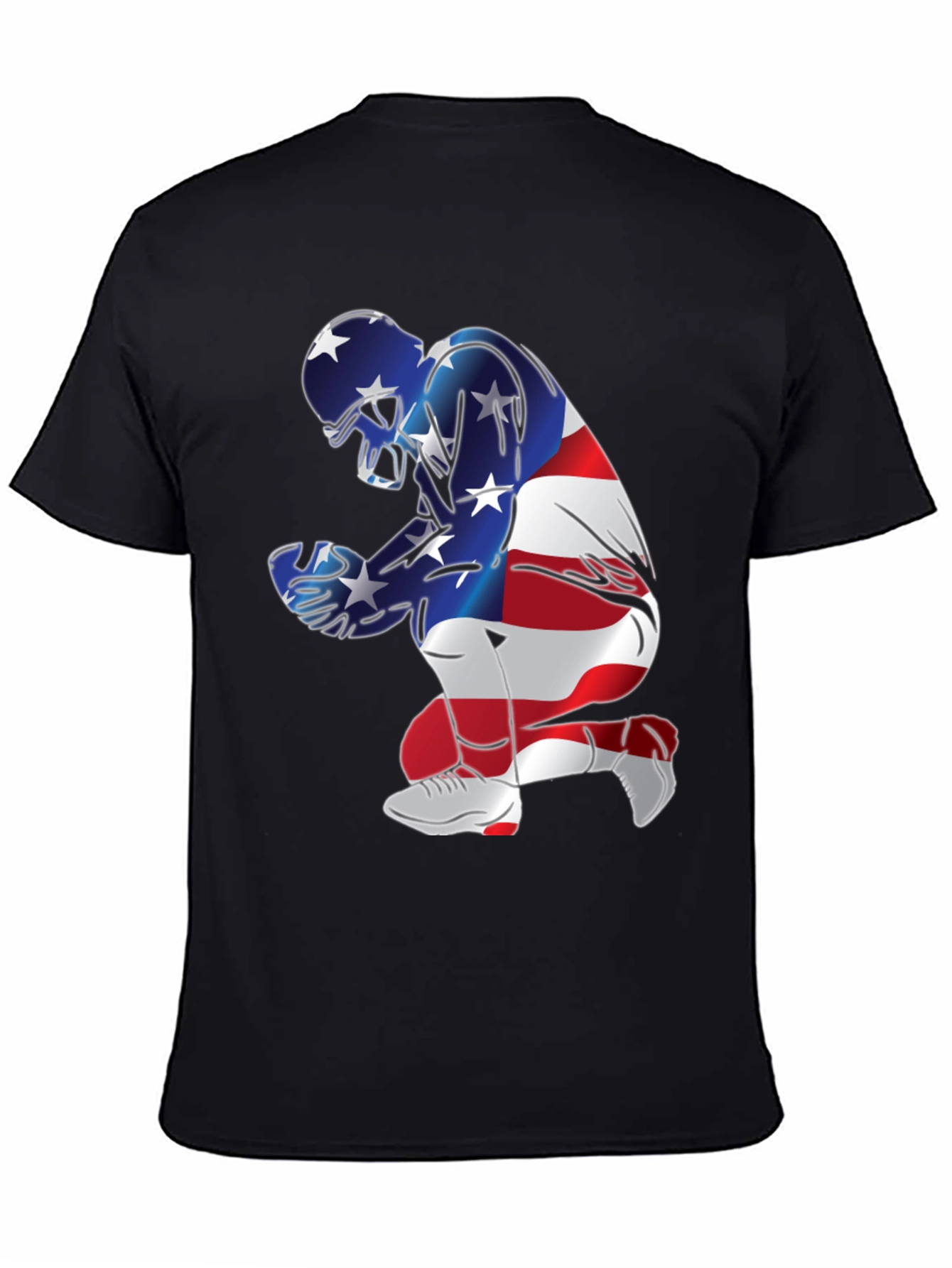 Patriotic Football Graphic T-Shirt