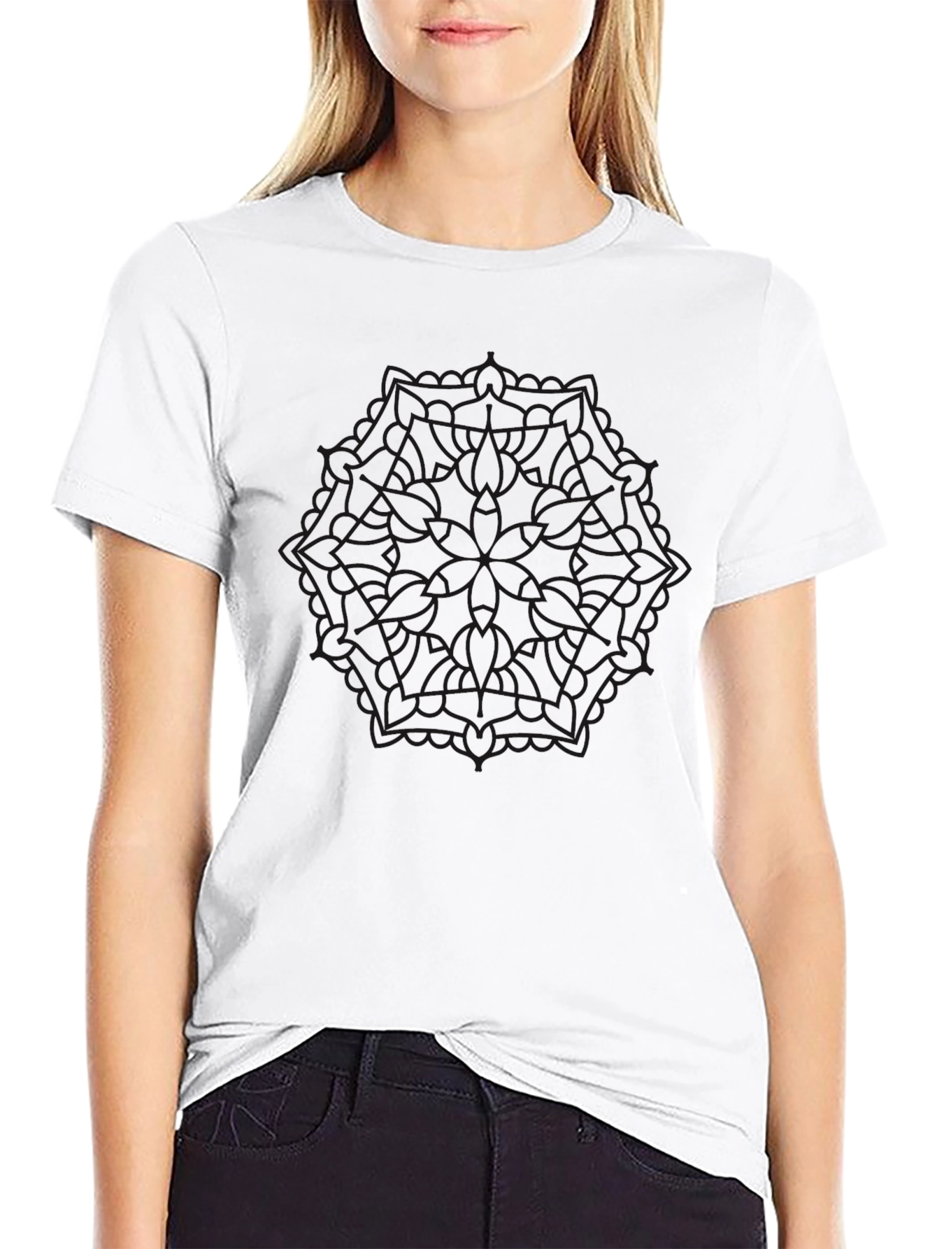 Black Graphic Tee - Minimalist Style
