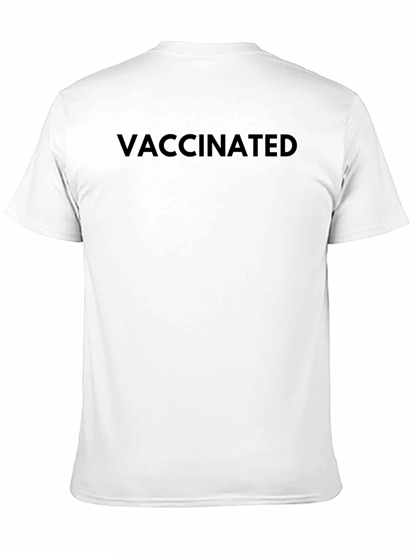 Vaccinated Black T-Shirt - Show Your Status!