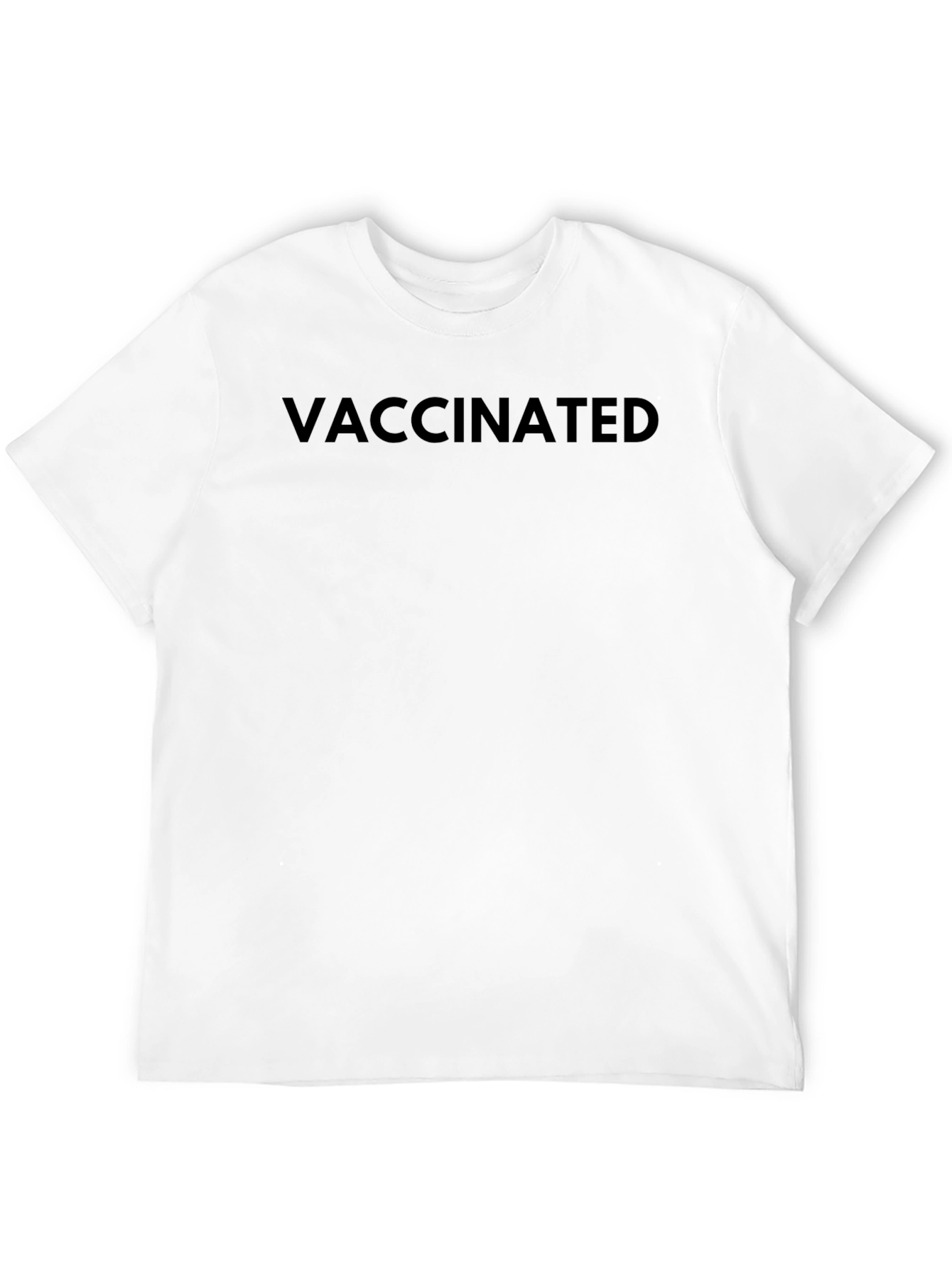 Vaccinated Black T-Shirt - Show Your Status!