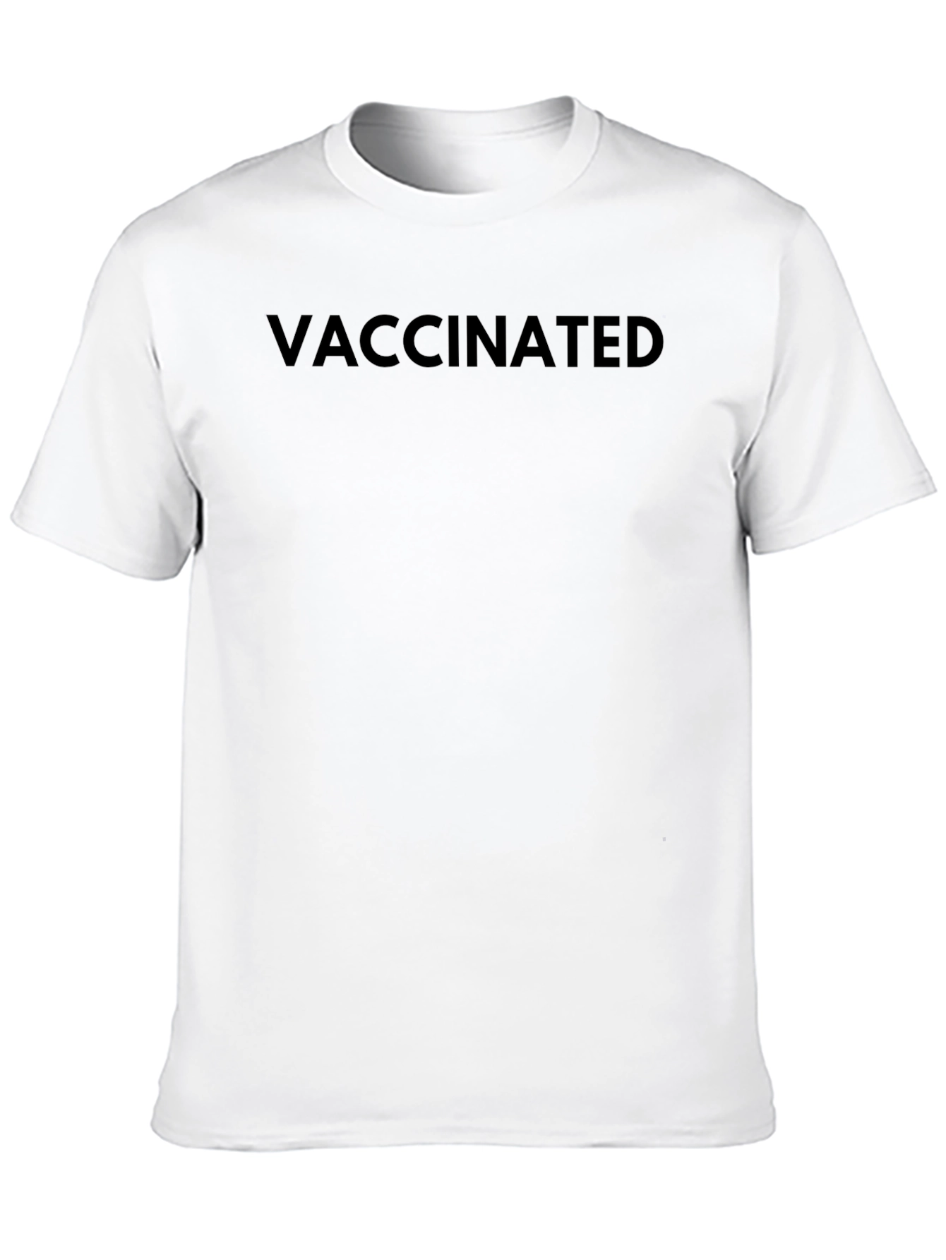 Vaccinated Black T-Shirt - Show Your Status!