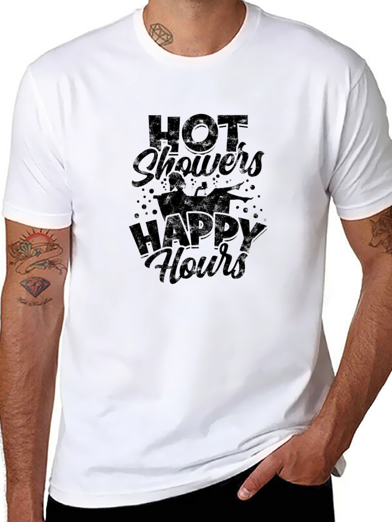 Hot Showers Happy Hours Graphic T-Shirt