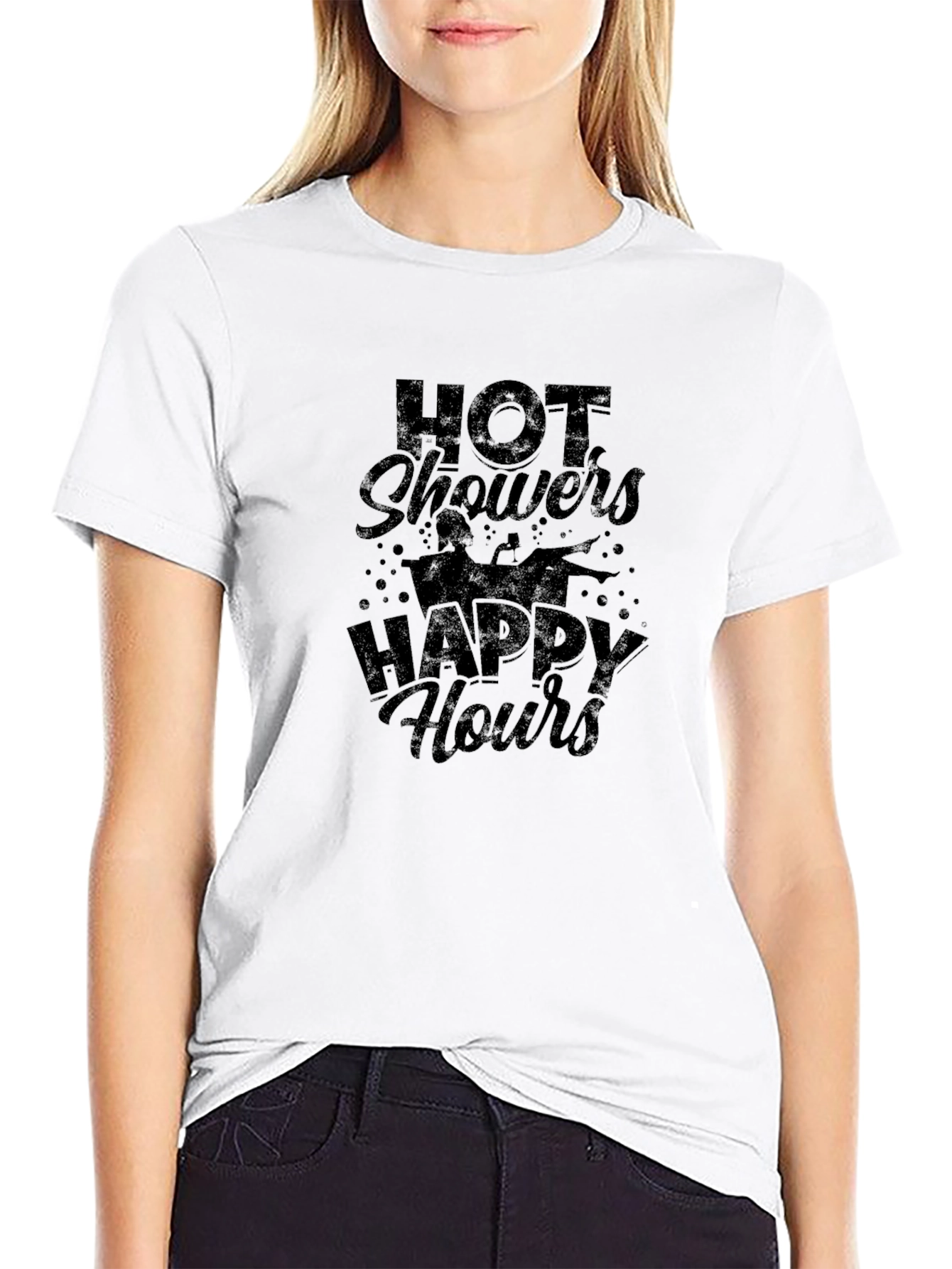 Hot Showers Happy Hours Graphic T-Shirt