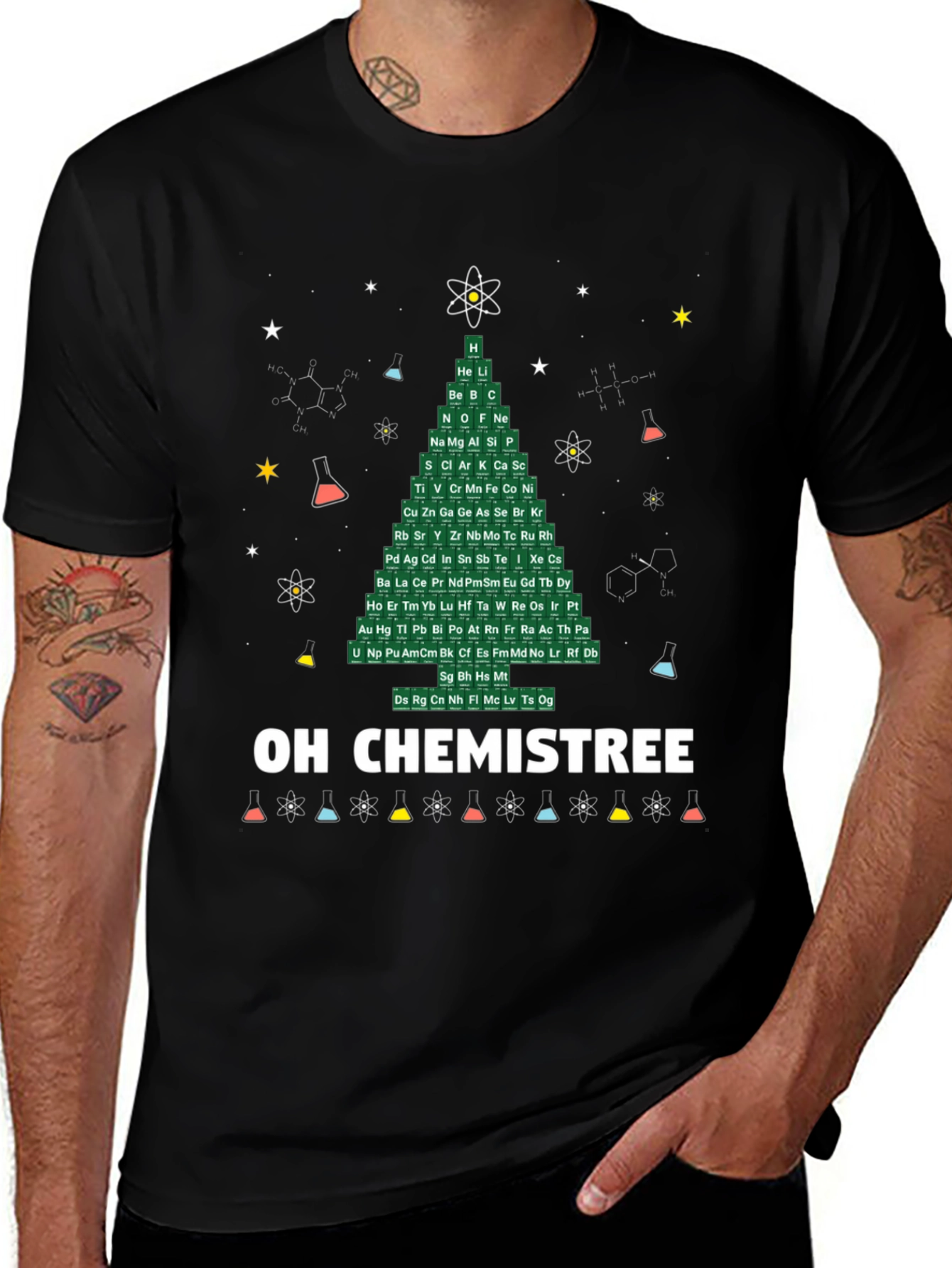 Oh Chemistree T-Shirt - Science Christmas Tee