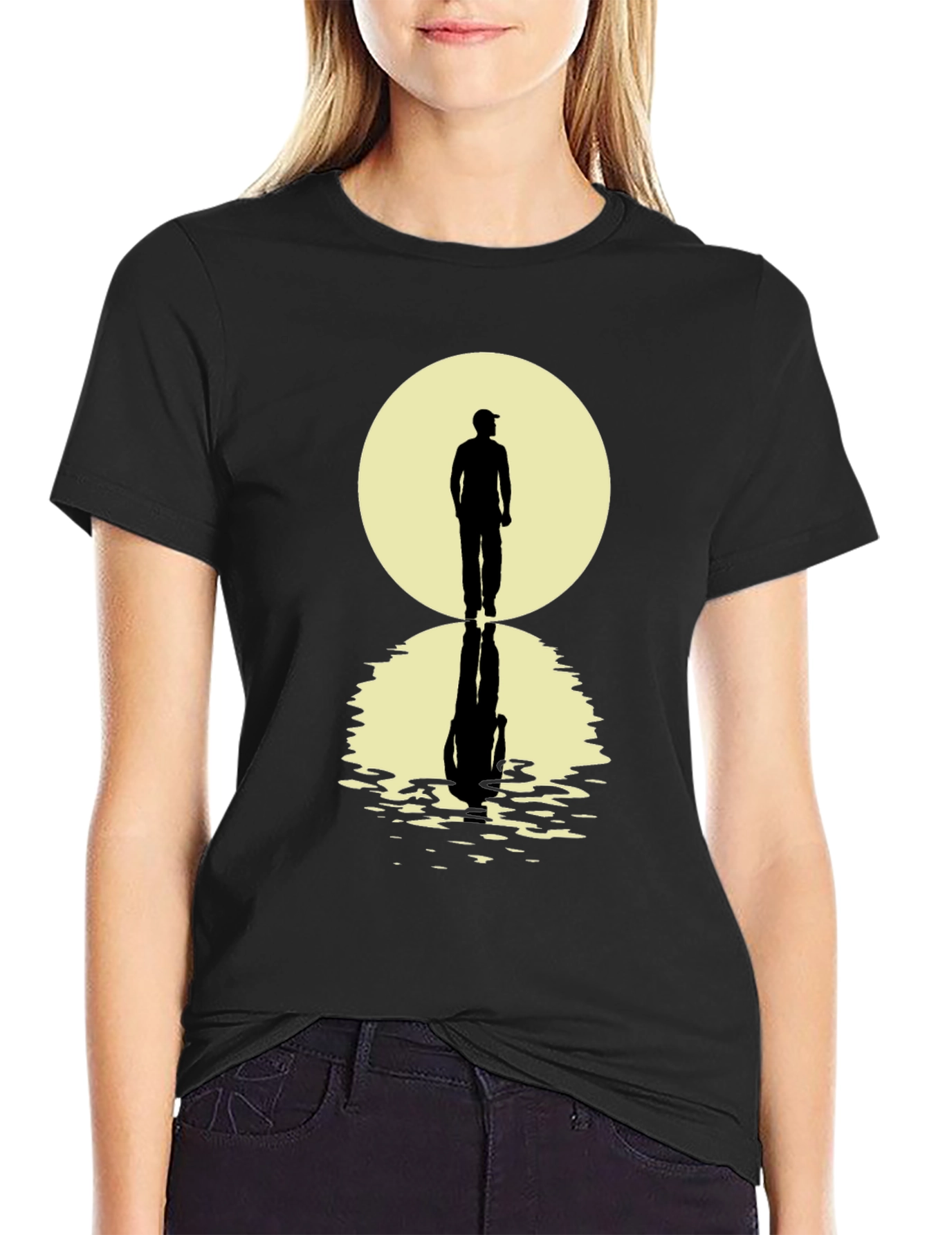Mens Walking Reflection Graphic Tee