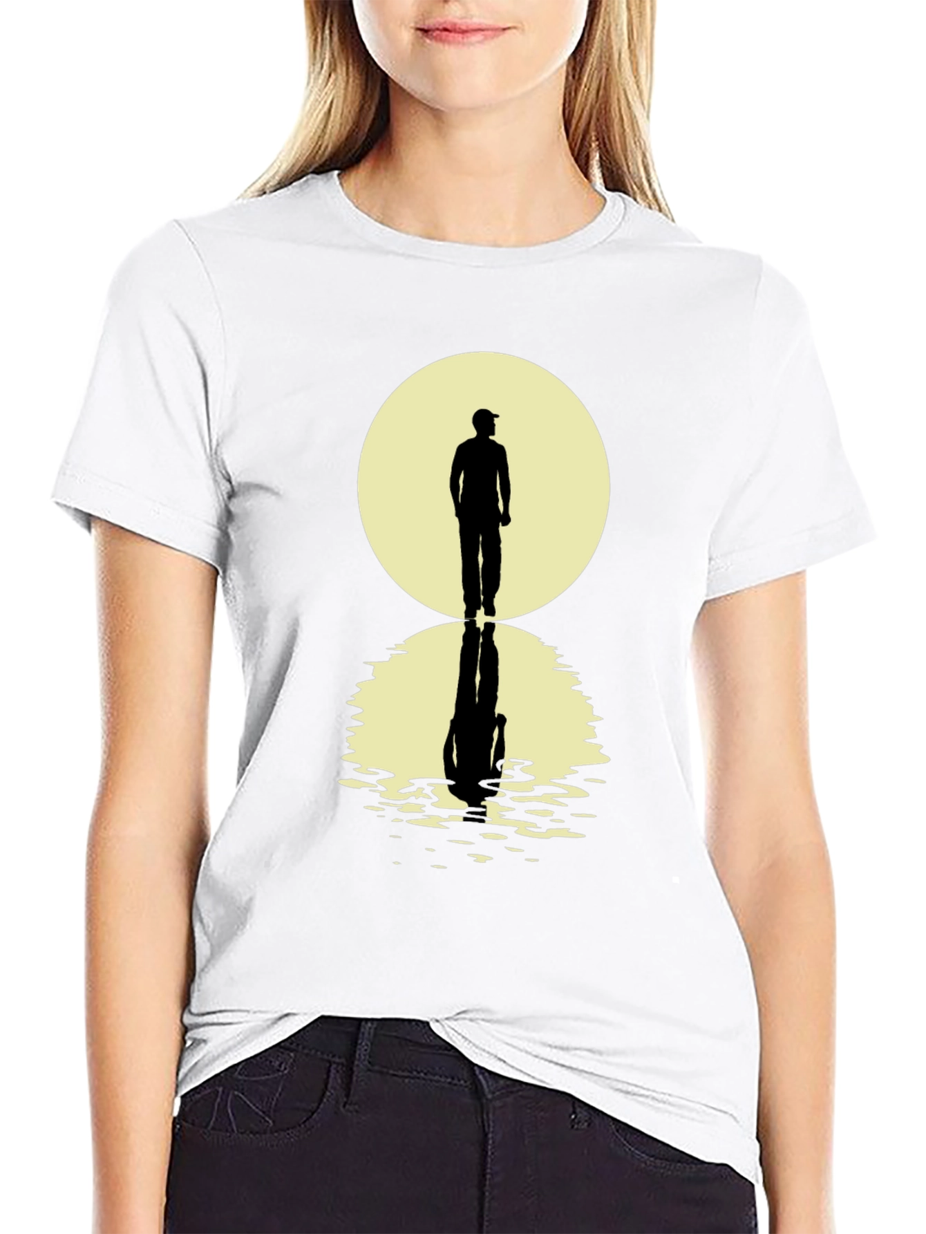 Mens Walking Reflection Graphic Tee