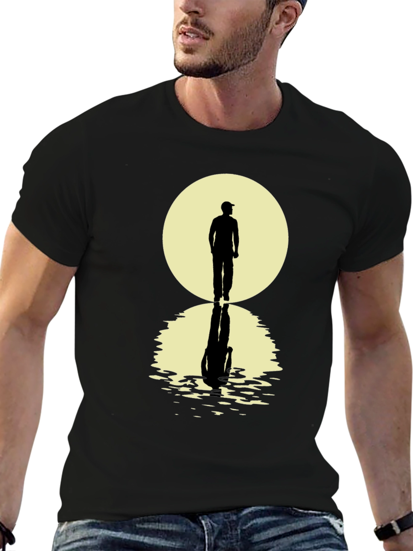 Mens Walking Reflection Graphic Tee