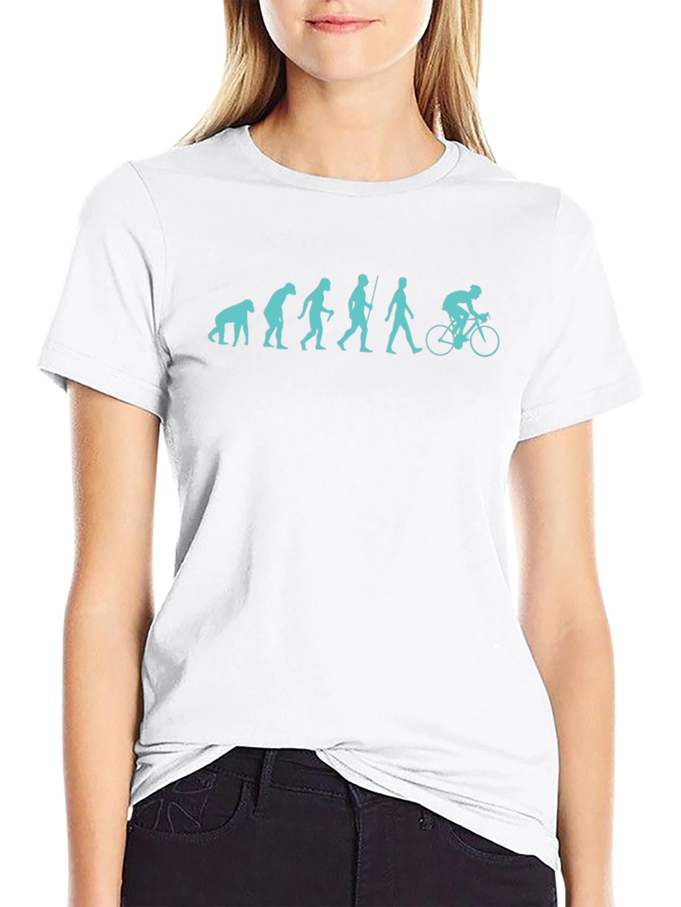 Evolution of Cyclist Graphic T-Shirt
