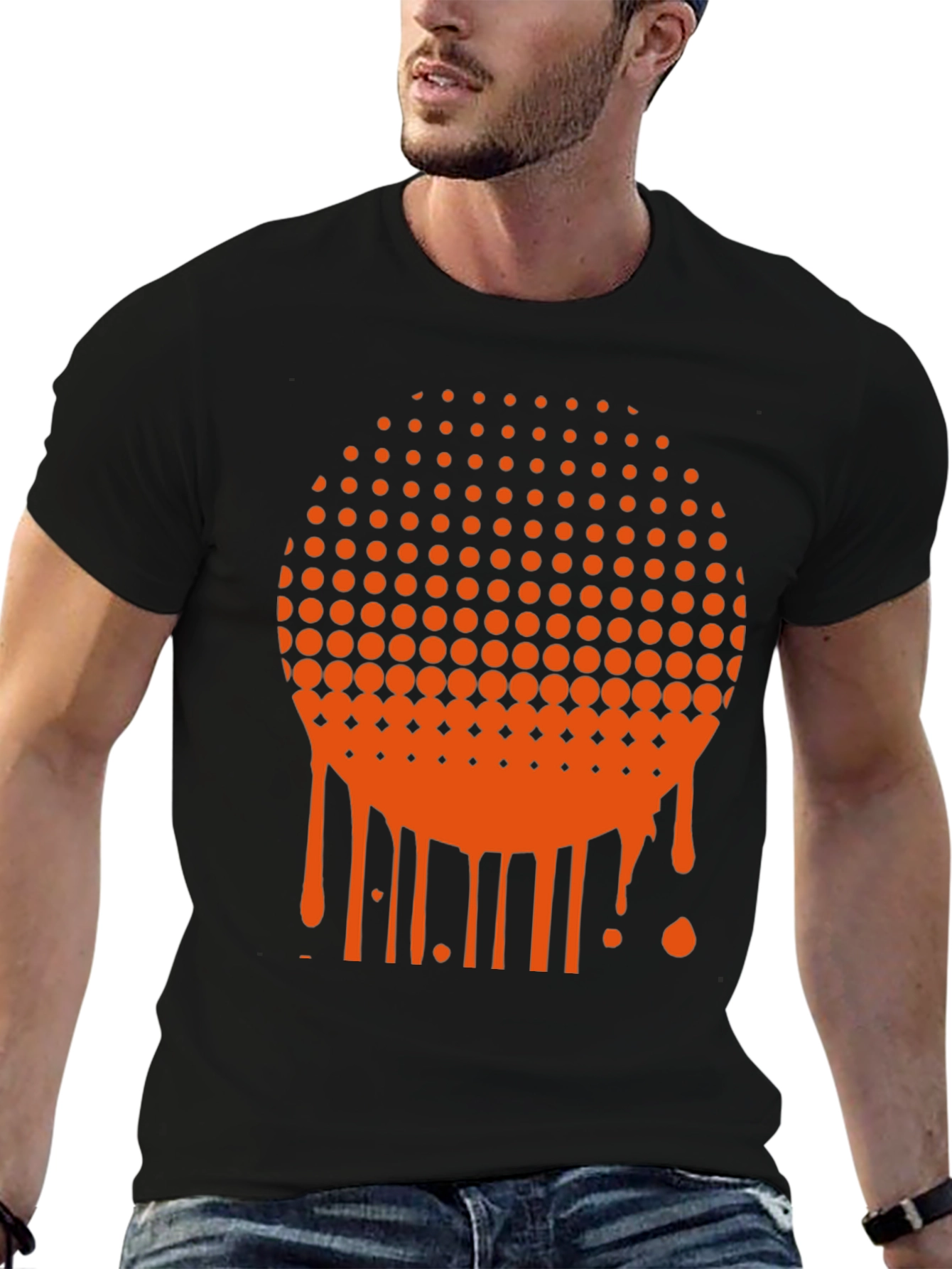 Abstract Drip Graphic Tee