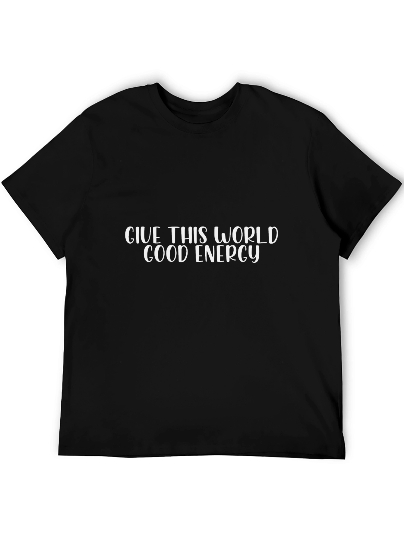 Good Energy Graphic Tee - Black Casual T-Shirt