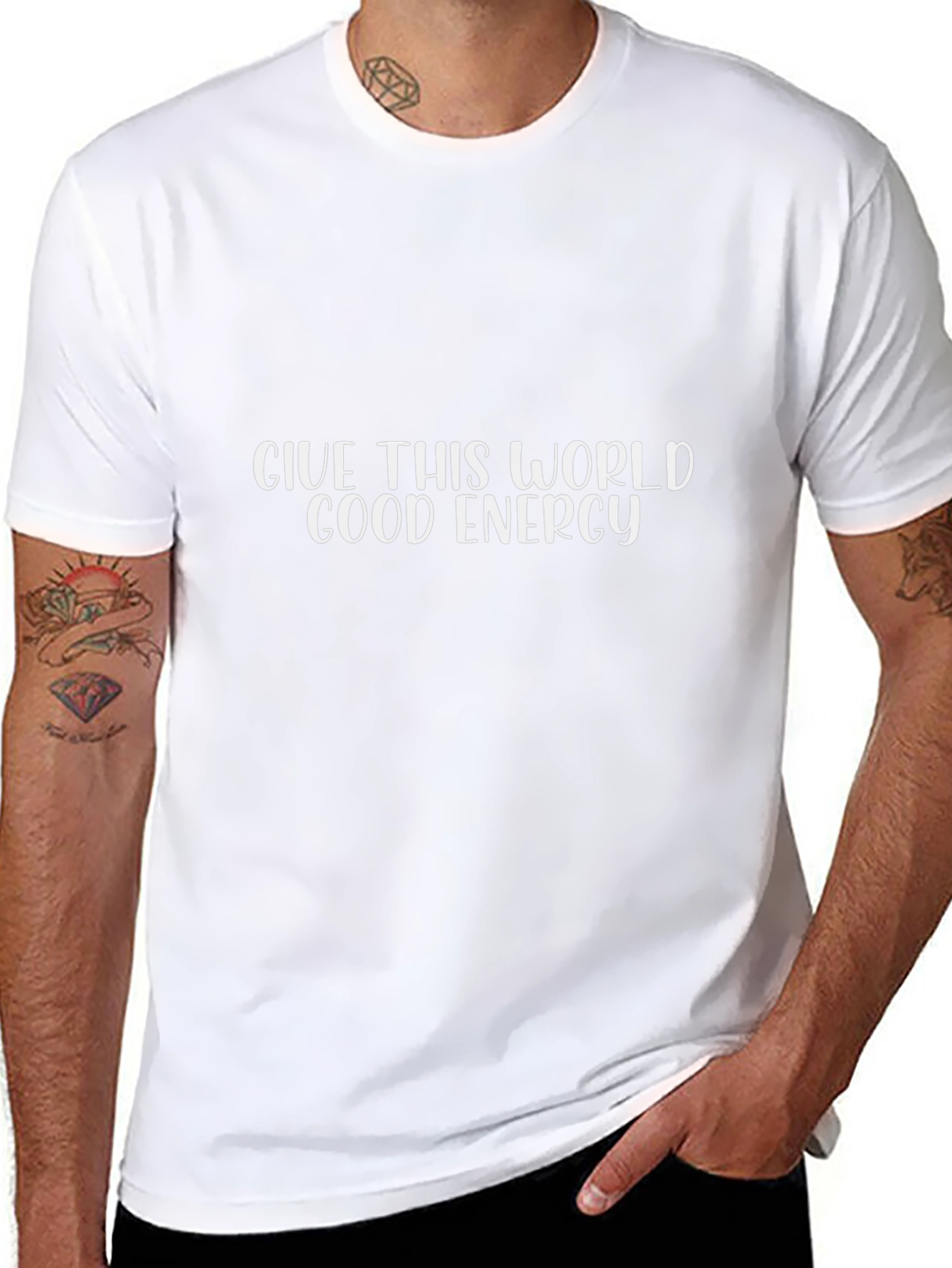 Good Energy Graphic Tee - Black Casual T-Shirt