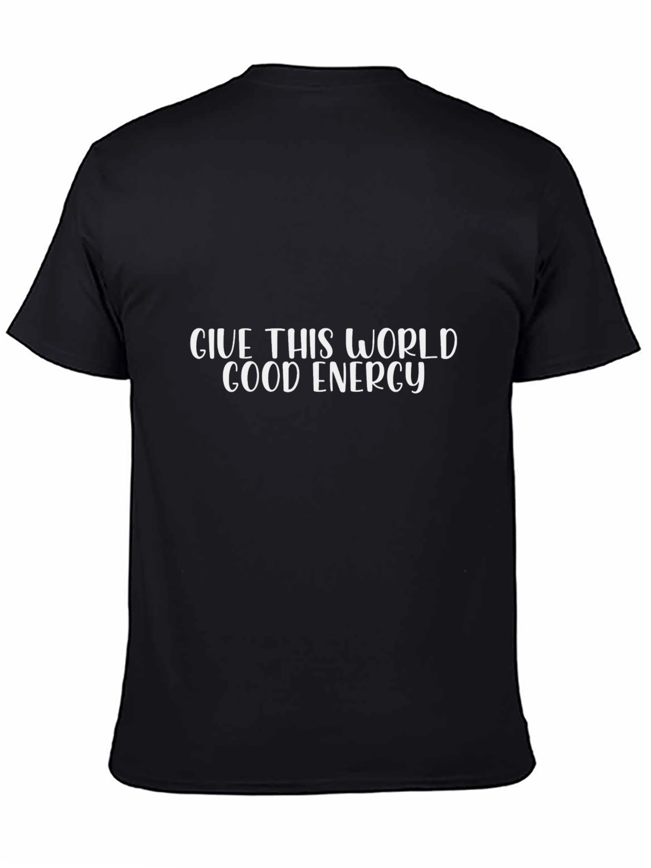 Good Energy Graphic Tee - Black Casual T-Shirt
